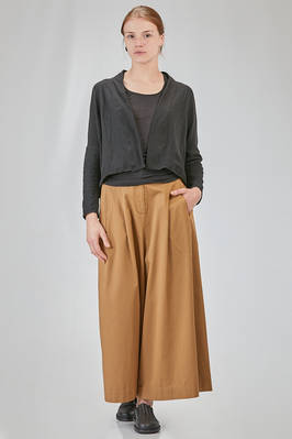 short and wide cardigan in cotton, polyester and nylon knit with wavy texture - KNIT KNIT 
