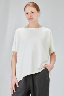 long and wide sweater in light cotton fleece  - 411