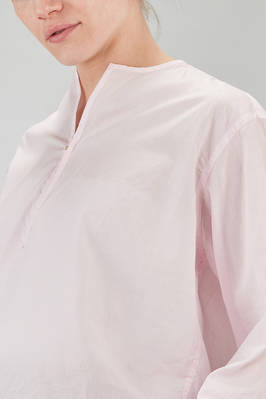 camicia lunga e ampia in mussola leggerissima di cotone lavato - 6167 STUDIO SHIRT 