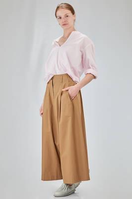 camicia lunga e ampia in mussola leggerissima di cotone lavato - 6167 STUDIO SHIRT 