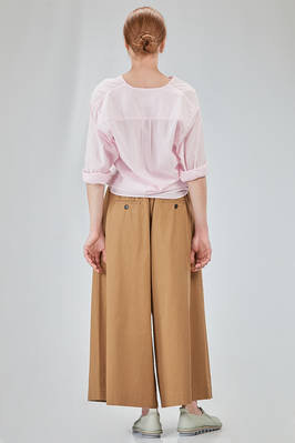 camicia lunga e ampia in mussola leggerissima di cotone lavato - 6167 STUDIO SHIRT 