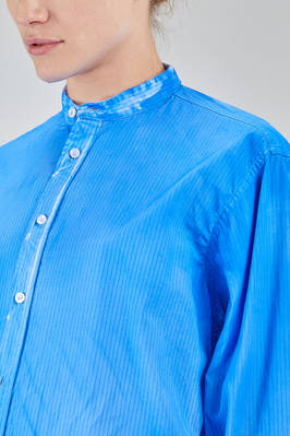 long and wide shirt in overlay cotton poplin with thin vertical stripes - 6167 STUDIO SHIRT 