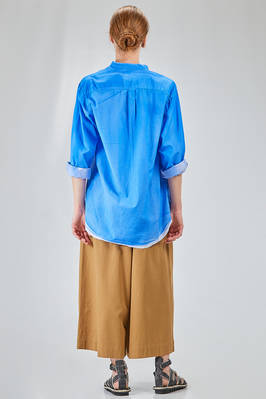 long and wide shirt in overlay cotton poplin with thin vertical stripes - 6167 STUDIO SHIRT 
