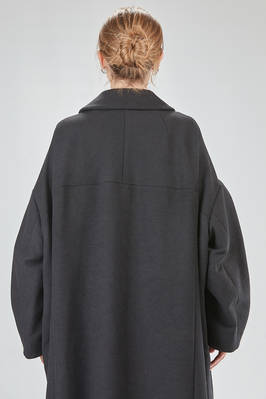 cappotto lungo e ampio in panno di poliestere - COMME des GARÇONS - COMME des GARÇONS 