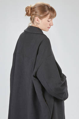 cappotto lungo e ampio in panno di poliestere - COMME des GARÇONS - COMME des GARÇONS 