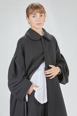 cappotto lungo e ampio in panno di poliestere - COMME des GARÇONS - COMME des GARÇONS 