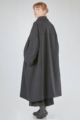 cappotto lungo e ampio in panno di poliestere - COMME des GARÇONS - COMME des GARÇONS 