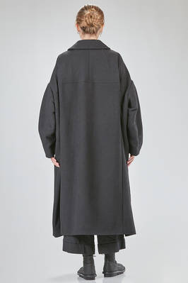 cappotto lungo e ampio in panno di poliestere - COMME des GARÇONS - COMME des GARÇONS 