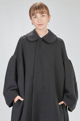 cappotto lungo e ampio in panno di poliestere - COMME des GARÇONS - COMME des GARÇONS 