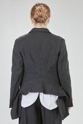 giacca al fianco, lievemente sfiancata, in tela techno di poliestere lavato - COMME des GARÇONS - COMME des GARÇONS 