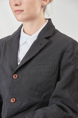 giacca al fianco, lievemente sfiancata, in tela techno di poliestere lavato - COMME des GARÇONS - COMME des GARÇONS 