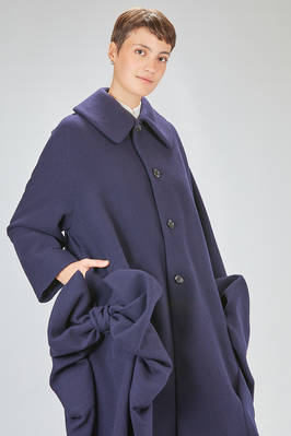 cappotto lungo e ampio in mosser pesante di lana e nylon - COMME des GARÇONS - COMME des GARÇONS 