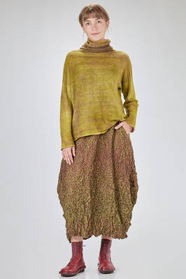 maglia al fianco, morbida e lievemente svasata, in garza di cachemire tutta sfumata - F-CASHMERE by FISSORE 