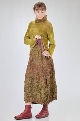 maglia al fianco, morbida e lievemente svasata, in garza di cachemire tutta sfumata - F-CASHMERE by FISSORE 