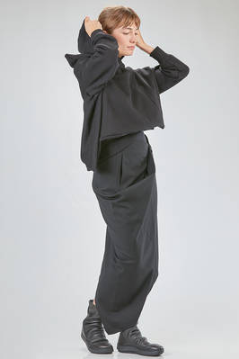 felpa 'sculpture' al fianco, ampia e tutta asimmetrica in spugna di cotone francese - JUNYA WATANABE 