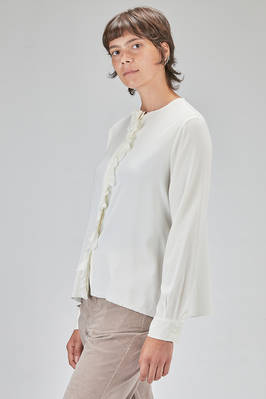 long and straight shirt in silk and elastan satin - KRISTENSEN DU NORD 