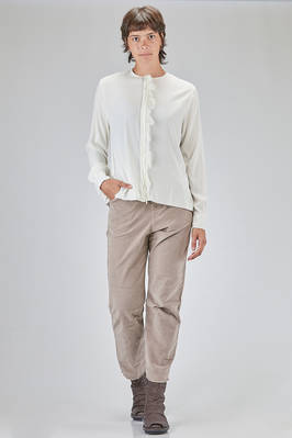 long and straight shirt in silk and elastan satin - KRISTENSEN DU NORD 