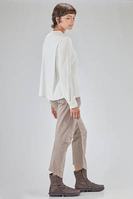 long and straight shirt in silk and elastan satin - KRISTENSEN DU NORD 