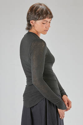 marc le bihan ロングTシャツ MARC LE BIHAN WOMEN STRETCHY LONG SLEEVE BASIC TOP | Garmentory
