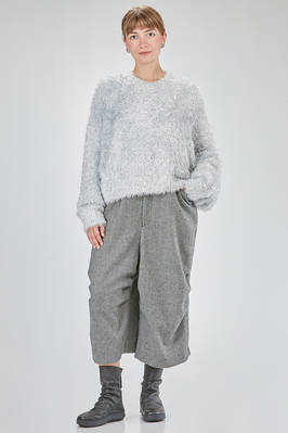 hip-lenght sweater, oversize, in faux fur long-pile polyester knit - NOIR KEI NINOMIYA 