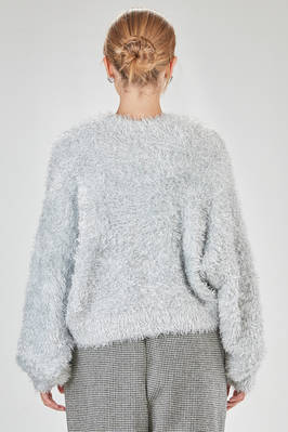 hip-lenght sweater, oversize, in faux fur long-pile polyester knit - NOIR KEI NINOMIYA 