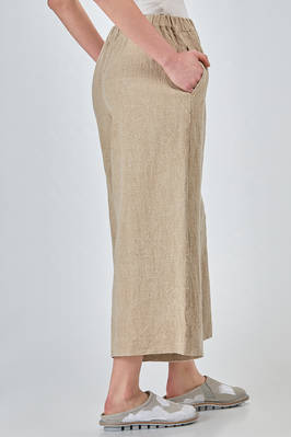 pantalone ampio, alla caviglia, in canvas lavato di lino pesante - COMME DES GARÇONS 