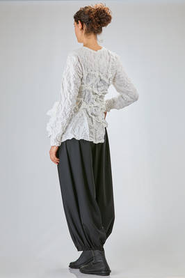 t-shirt 'sculpture' asimmetrica in garza di poliestere froissé - COMME DES GARÇONS 