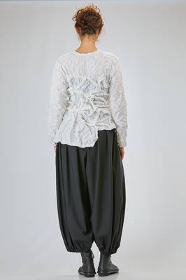 t-shirt 'sculpture' asimmetrica in garza di poliestere froissé - COMME DES GARÇONS 