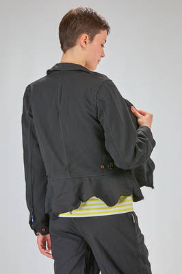 giacca al fianco, lievemente sfiancata, in gabardine techno di poliestere lavato - COMME des GARÇONS - COMME des GARÇONS 
