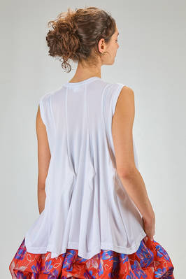 top lungo e svasato in jersey di poliestere - COMME des GARÇONS - COMME des GARÇONS 