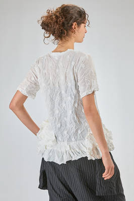 long and soft t-shirt in froissè washed polyester gauze - COMME des GARÇONS - COMME des GARÇONS 