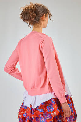 short slim fitted cardigan sweather in polyester jersey - COMME des GARÇONS - COMME des GARÇONS 