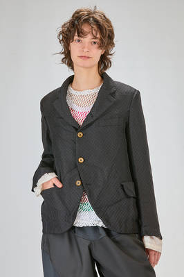 hip-lenght jacket, soft, in lightweight cotton and polyester jaquard  - 157
