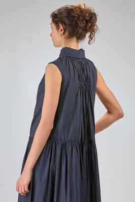 long and wide dress in lightweight washed cotton muslin - MARC LE BIHAN 