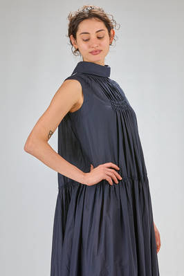 long and wide dress in lightweight washed cotton muslin - MARC LE BIHAN 
