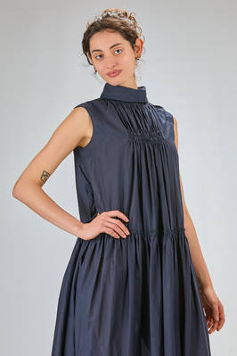 long and wide dress in lightweight washed cotton muslin - MARC LE BIHAN 