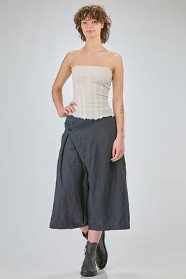 bustier a fascia in froissé di poliammide, seta ed elastan - MARC LE BIHAN 