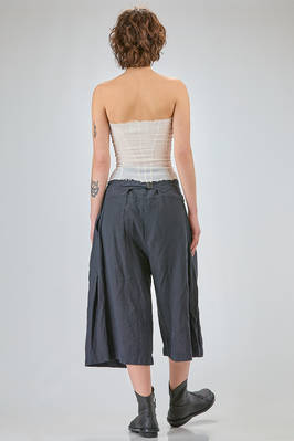 bustier a fascia in froissé di poliammide, seta ed elastan - MARC LE BIHAN 