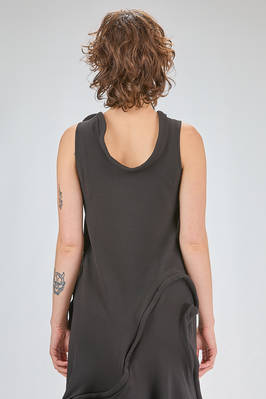 abito ‘sculpture’ sotto al ginocchio sfiancato in jersey di cotone e spandex - MELITTA BAUMEISTER 