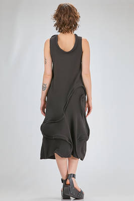 abito ‘sculpture’ sotto al ginocchio sfiancato in jersey di cotone e spandex - MELITTA BAUMEISTER 