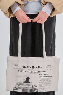 shopper bag, of printed cotton canvas  - 397