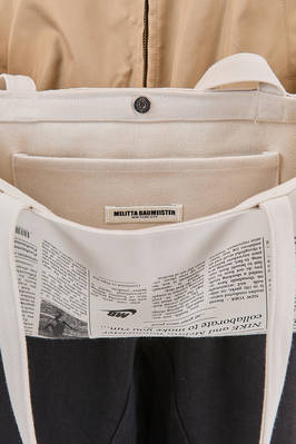 borsa shopper, in canvas di cotone stampato - MELITTA BAUMEISTER 