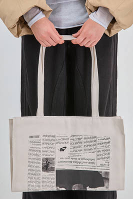 borsa shopper, in canvas di cotone stampato - MELITTA BAUMEISTER 