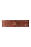 cowhide wide belt - DUSAN 