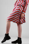 cotton etamine skirt with stripes - VIVIENNE WESTWOOD - Red 