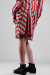 cotton etamine skirt with stripes - VIVIENNE WESTWOOD - Red 