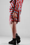 cotton etamine skirt with stripes - VIVIENNE WESTWOOD - Red 
