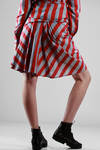 cotton etamine skirt with stripes - VIVIENNE WESTWOOD - Red 