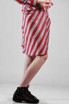 cotton etamine skirt with stripes - VIVIENNE WESTWOOD - Red 