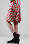 cotton etamine skirt with stripes - VIVIENNE WESTWOOD - Red 